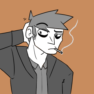 Greyscale bust of Riker